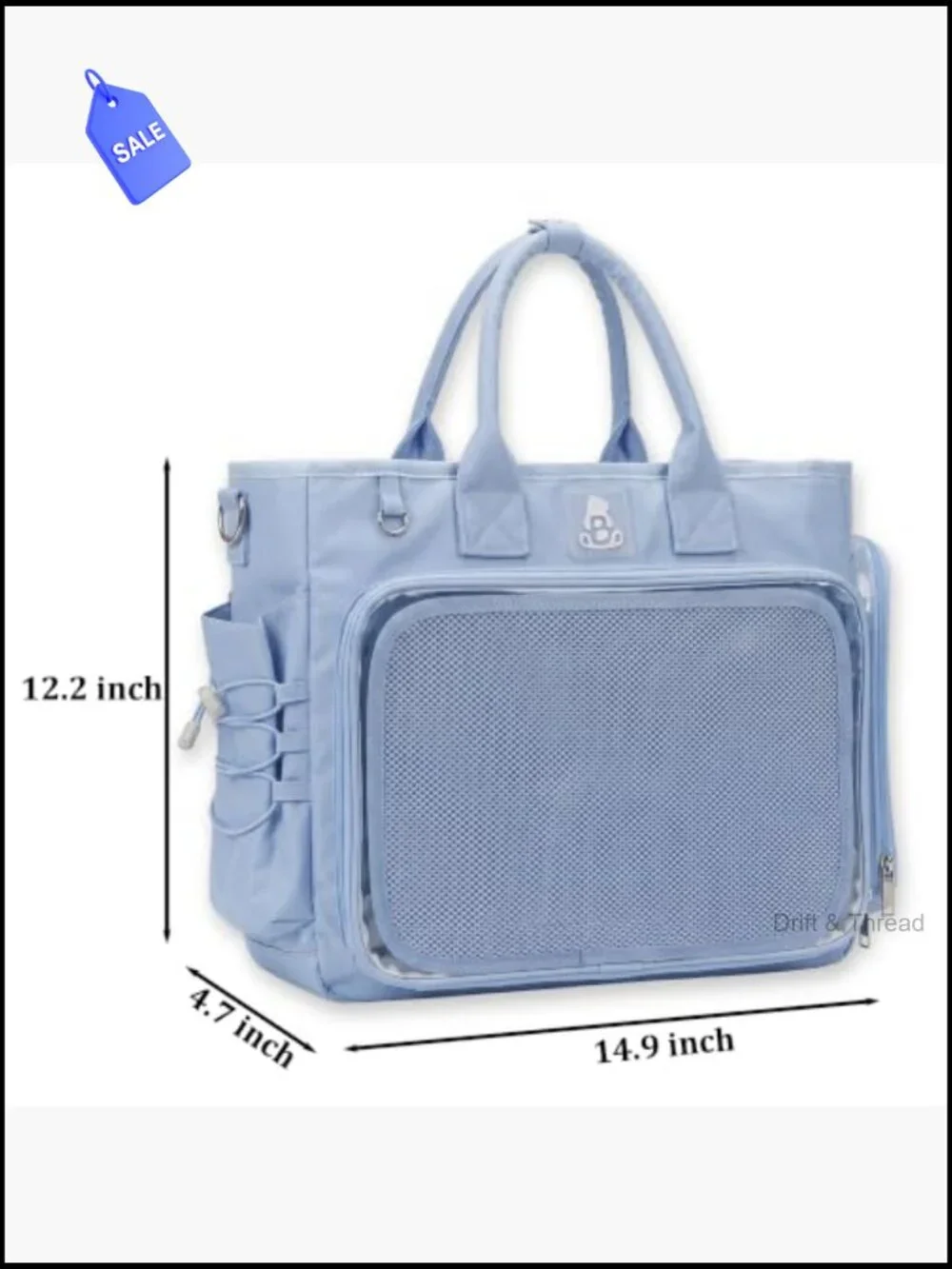 Ita Bag Crossbody Backpack with Clear Window Convertible 4-Way